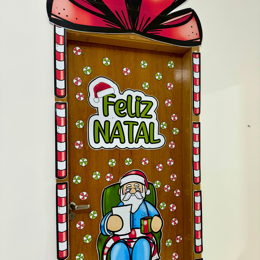 Decoração de Porta Papai Noel