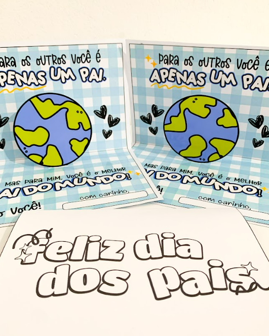 Cartão Dia Dos Pais - Melhor Pai Do Mundo