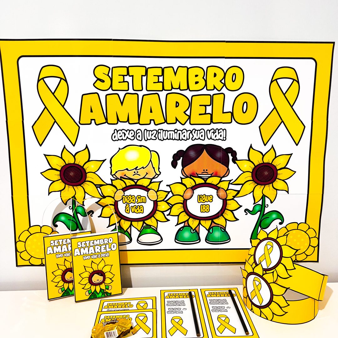 Kit Painel e Lembrancinhas – Setembro  Amarelo