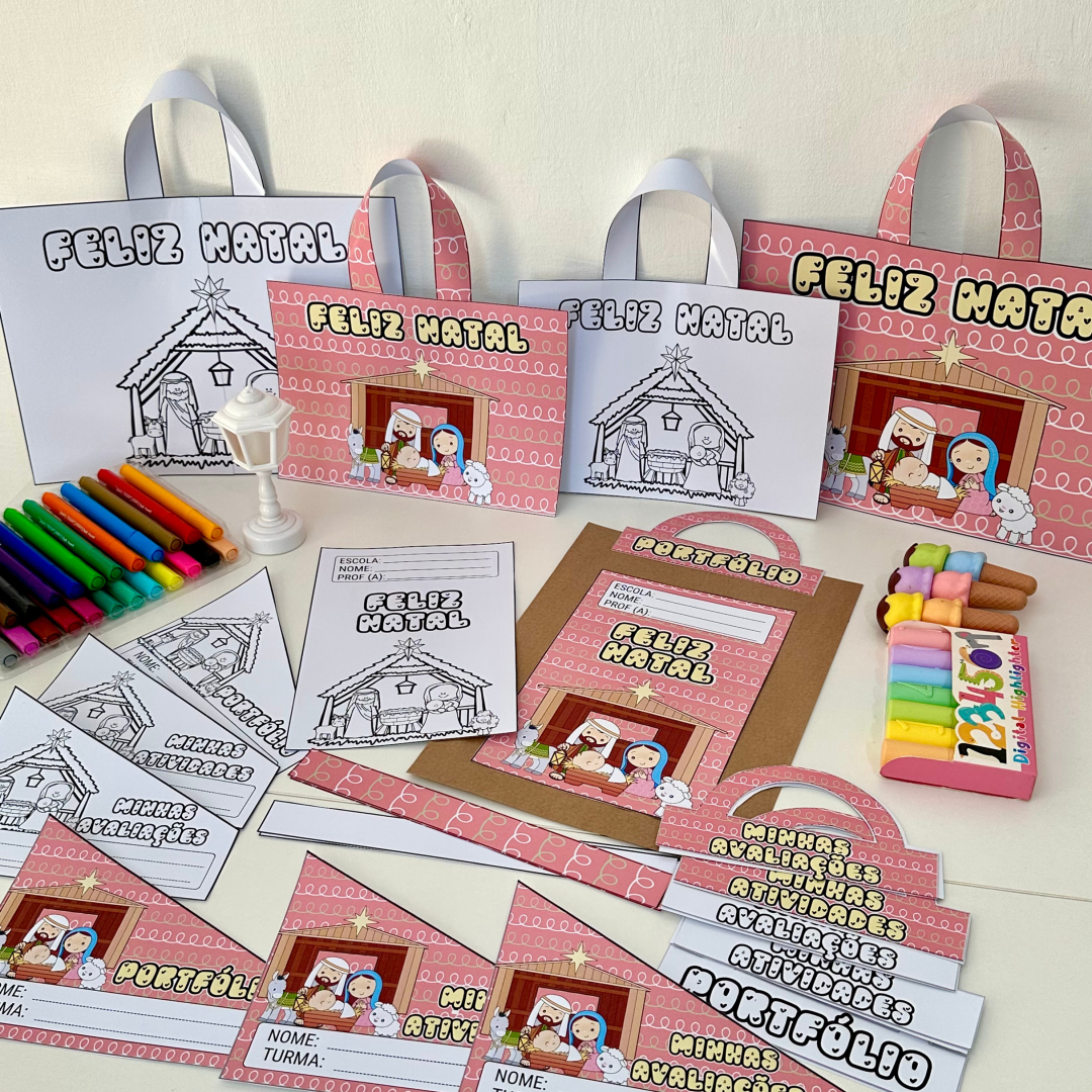 Kit Capas de Atividades Natal Cristão