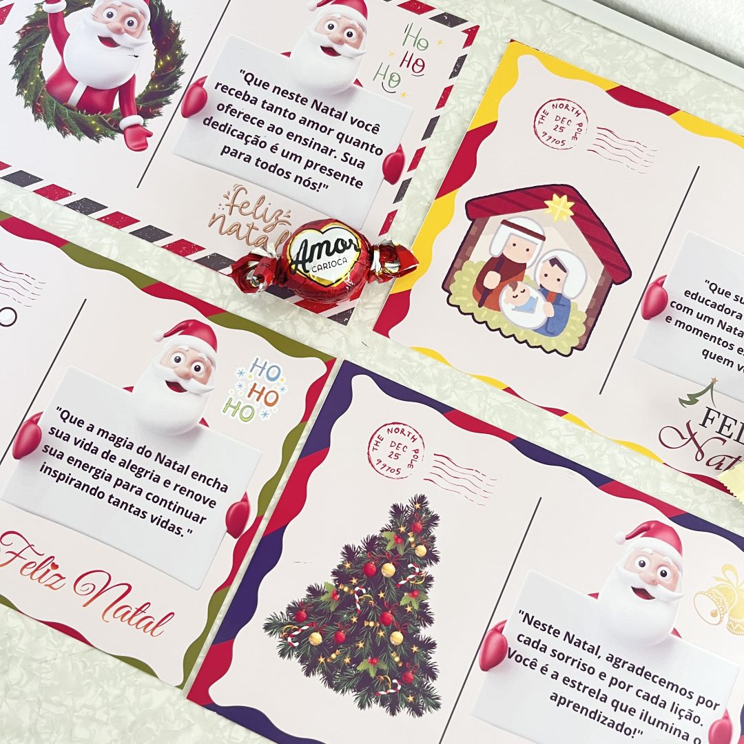Cartão de Natal para Professores