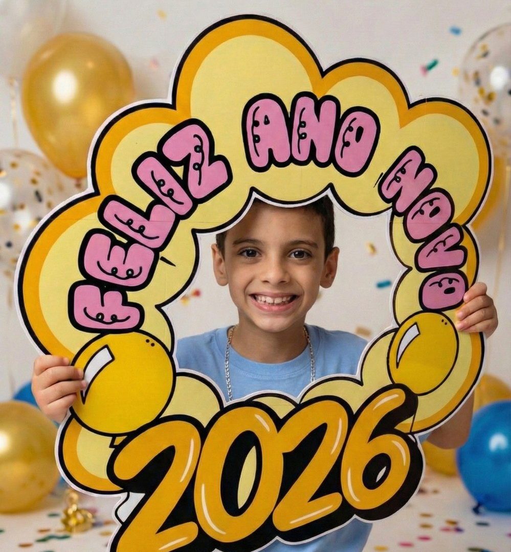 Decoração para Bambolê – Feliz 2026