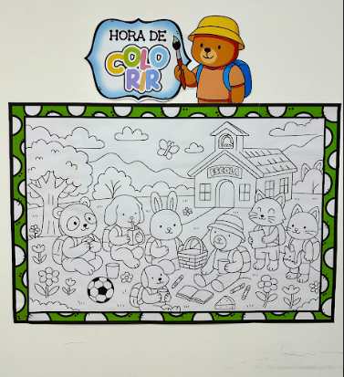 Painel para Pintura Coletiva – Volta às Aulas