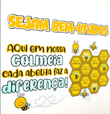 Painel de Boas-Vindas – Tema Abelhas