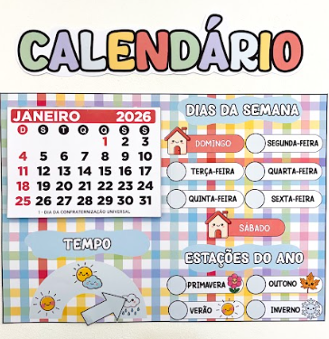 Calendário Pedagógico 2026