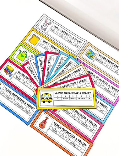 Material Organização de Frases