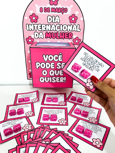 Caixa Motivacional – Dia Internacional da Mulher