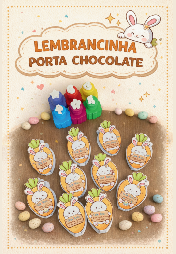 Lembrancinha Porta Chocolate Cenoura