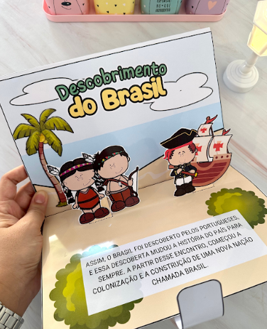 Livro 3D Descobrimento do Brasil