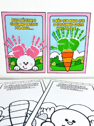 Atividades Interativas de Páscoa Mãozinhas