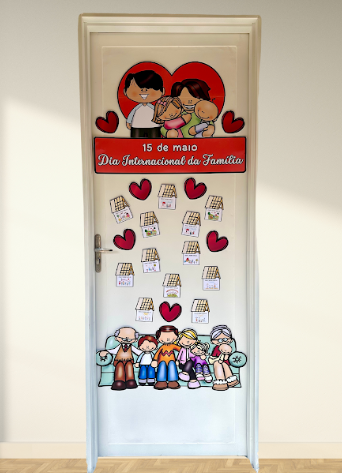 Decoração de Porta – Dia Internacional da Família