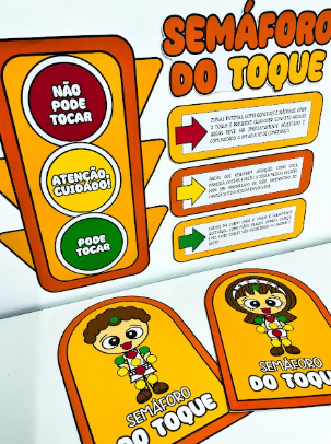 Kit Semáforo do Comportamento Maio Laranja