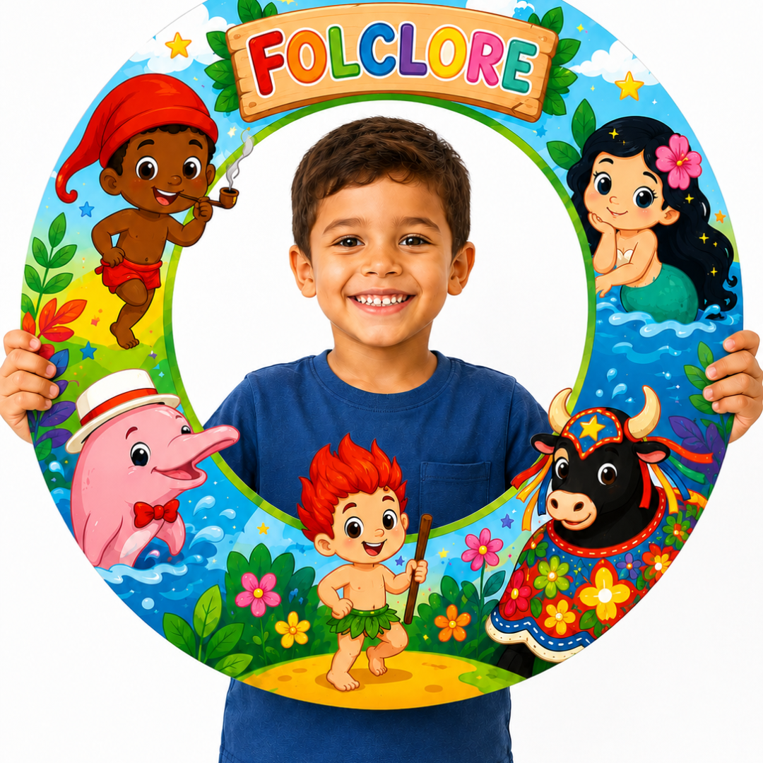 Moldura Bambolê Folclore